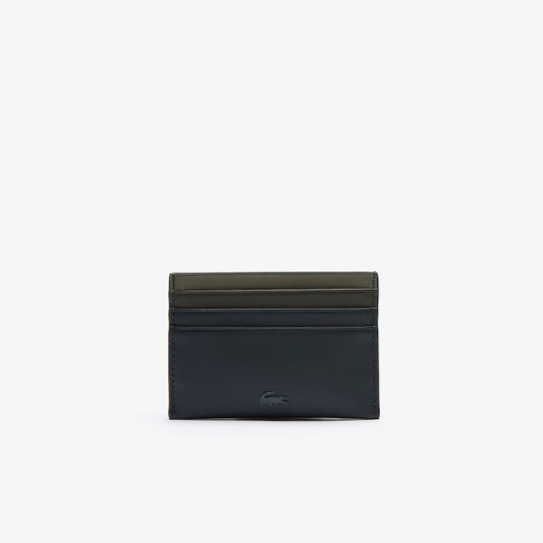 Lacoste Fitzgerald Gradated Leather Card Holder - Doplňky Pánské Tmavě Zelene | CZ-hQZyRi